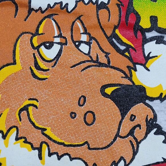 Vintage Funny Christmas Shirt XL 24x27 Boxy Cropped Gray - Picture 13 of 13